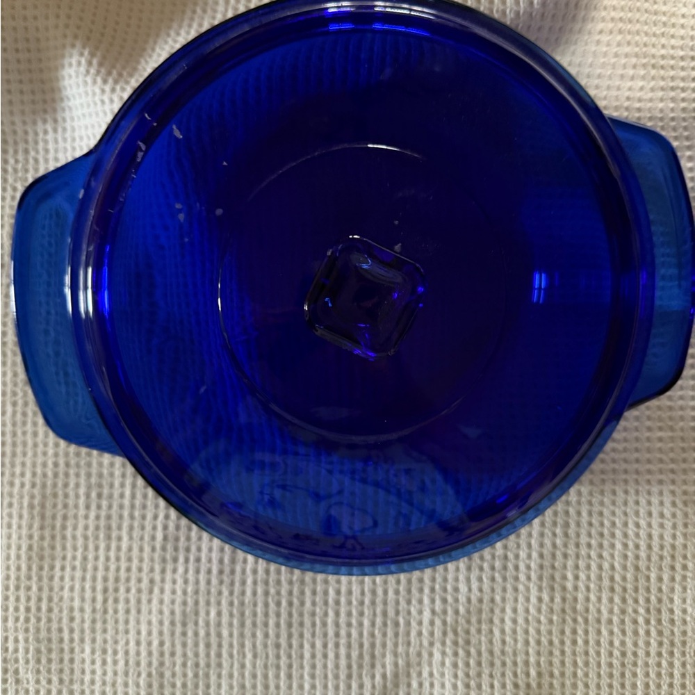 Anchor Hocking Blue Glass Cookware